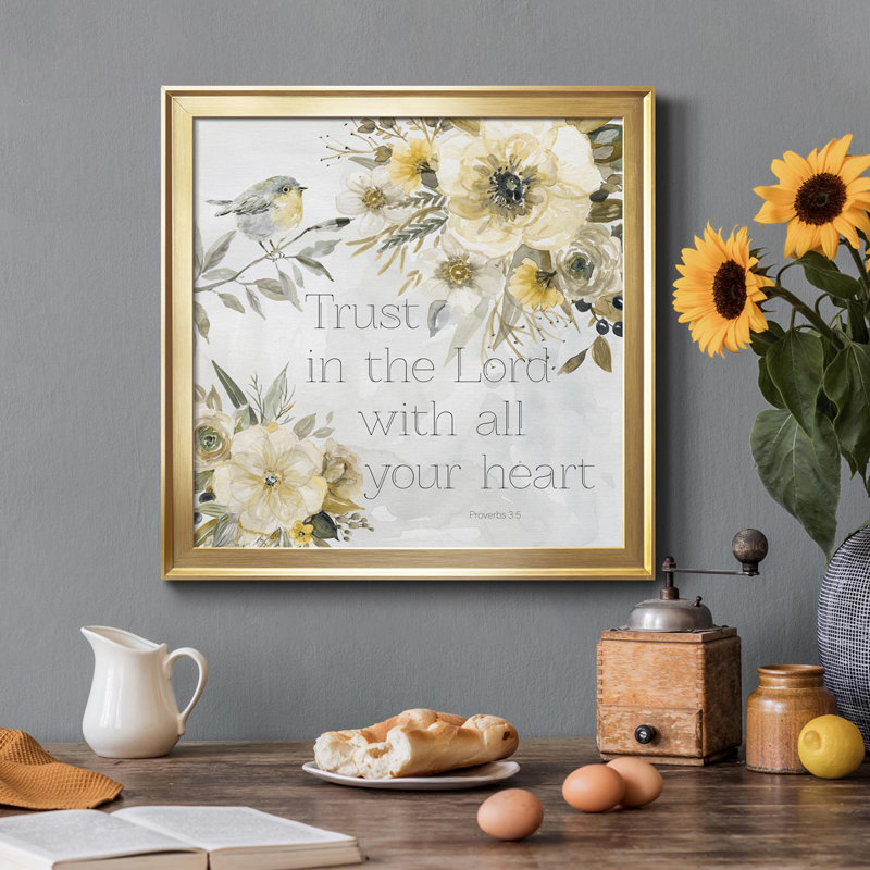 " Sunny Scriptures I ", Gold, 17.5" H x 17.5" W x 1.5" D