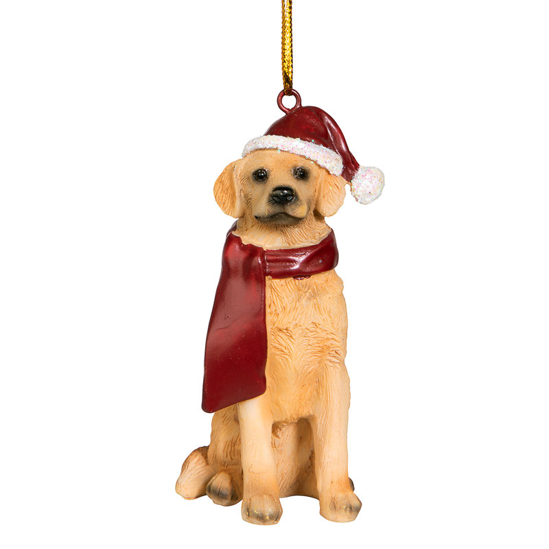 Design Toscano Golden Retriever Weihnachtsornament - Süßer Hundeschmuck Für Den Tannenbaum
