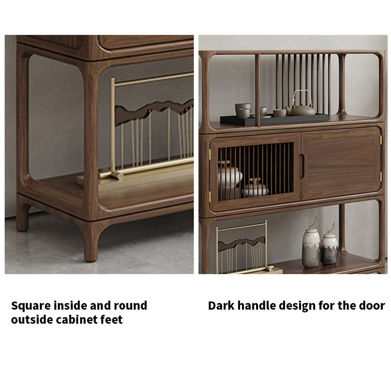 Nouvelle armoire d'appoint entièrement en bois massif de style chinois