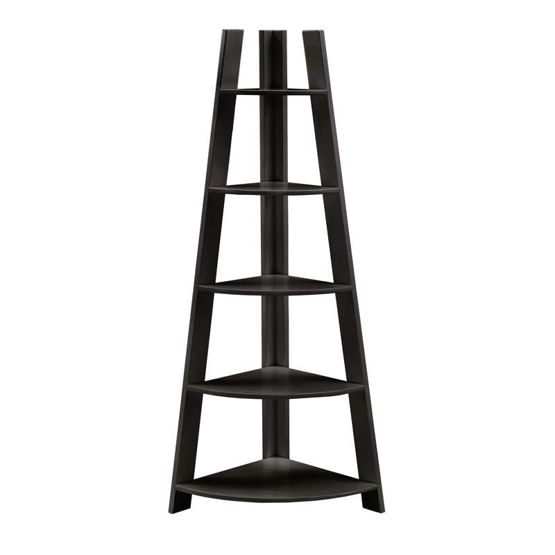 Bibliothèque de coin H 63,18 "x l 29,72" Fossum, Noir