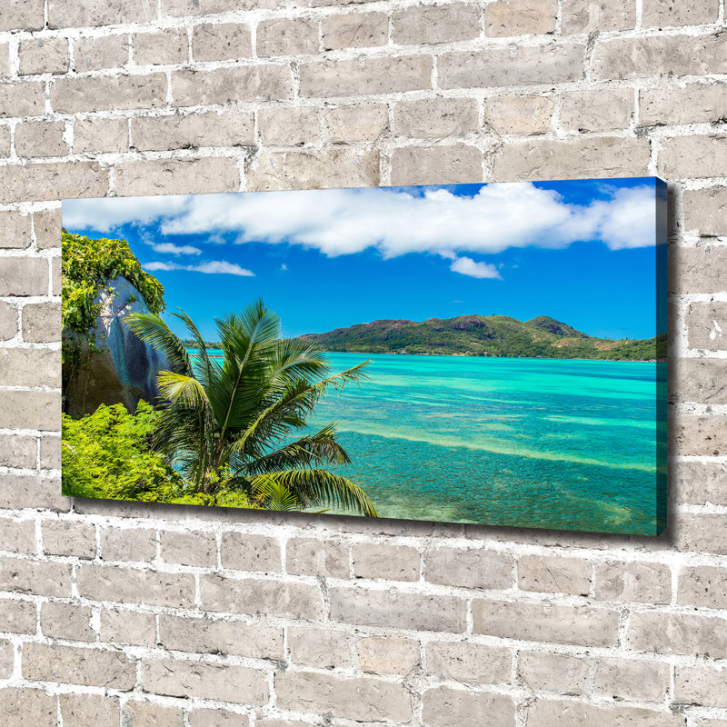 Seychelles Coast - Wrapped Canvas Print