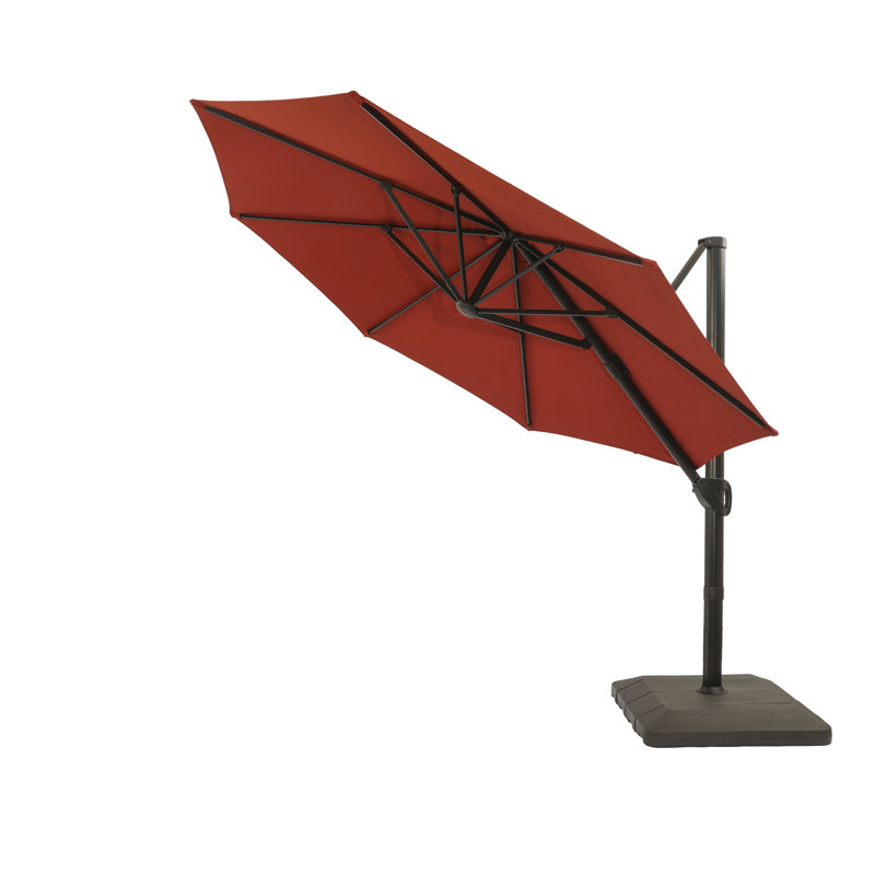 Parasol en porte-à-faux 129 "avec base 129", Rouge