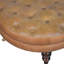 80cm Wide Round Solid Colour Pouffe Ottoman