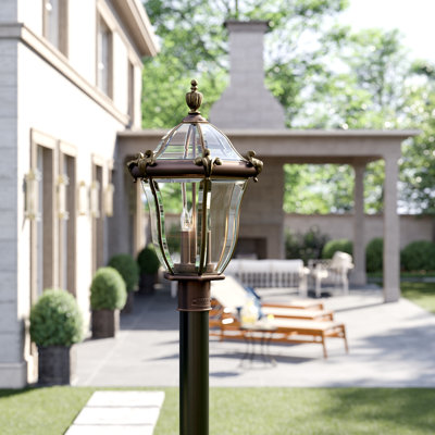 San Clemente 22.25" 3-Light Outdoor Post Mount Lantern (Post Sold Separately)