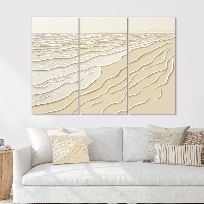Adalinna - ensemble de reproduction d'art mural côtier, H 28 po x l 36 po, Impression sans cadre en métal, Ne s’applique pas