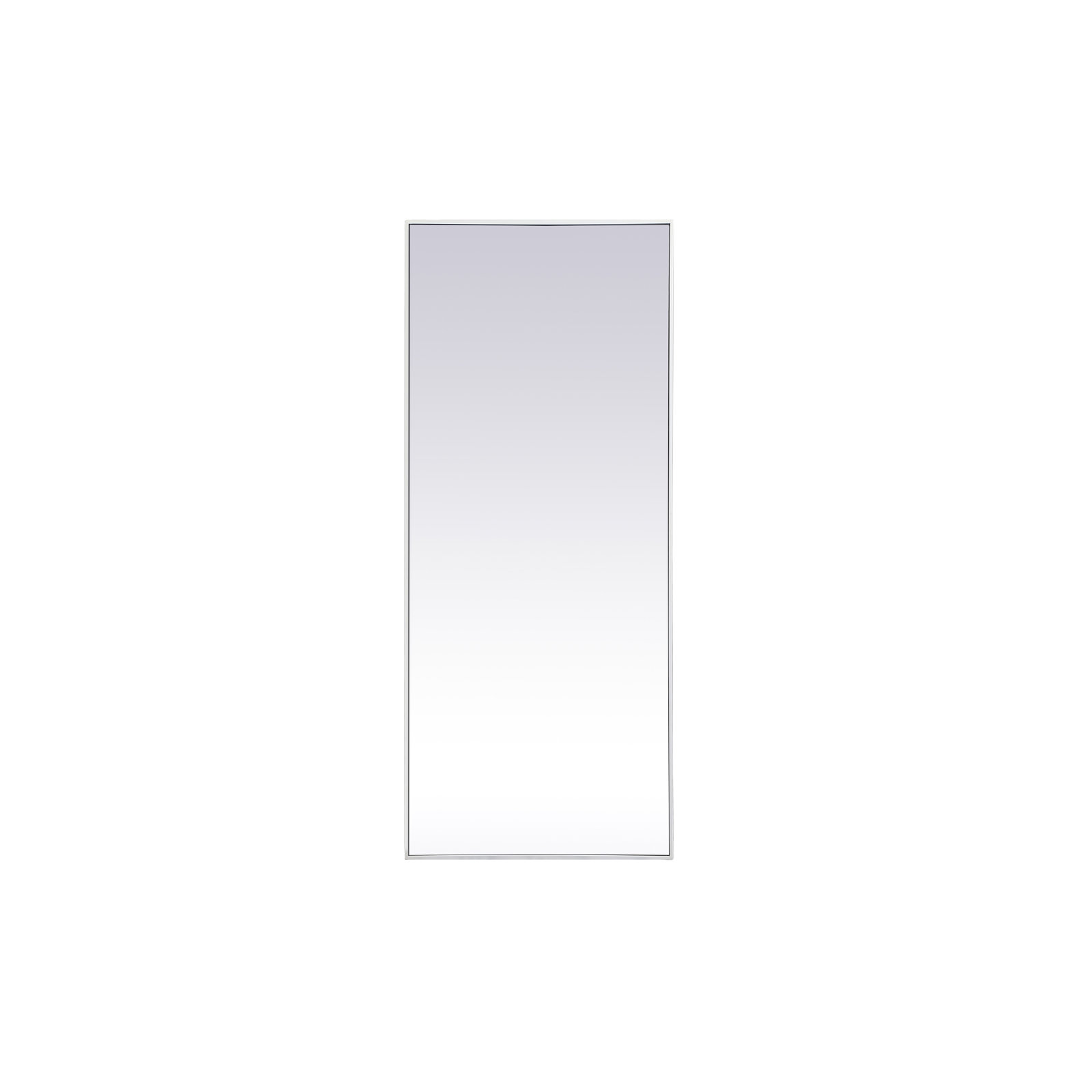 Sabine Metal Rectangle Wall Mirror, 72" x 30", White
