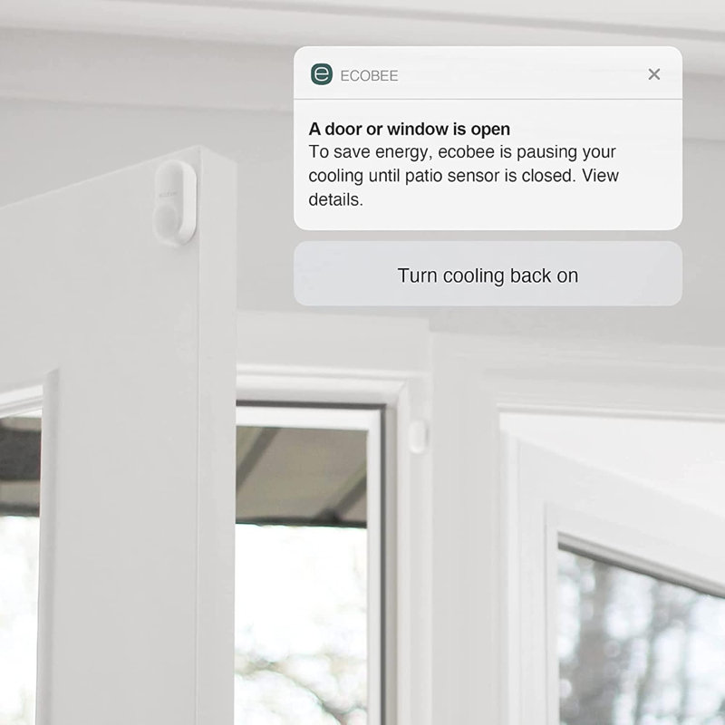 Smart Thermostat Premium with Siri and Alexa and Built in Air Quality Monitor and Smart Sensor with SmartSensor for Doors and Windows 2-Pack