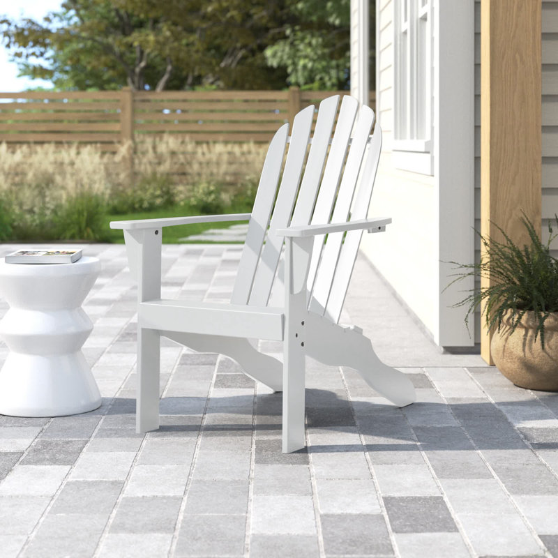 Aldershot Acacia Outdoor Adirondack Chair, White