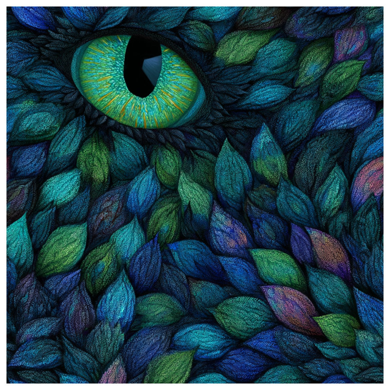 Coussin Dragon Eye, 16 x 16 inches