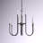 Anelys 9 - Light Steel Dimmable Chandelier