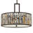 Gemma Three-Light Drum Pendant w/ Crystal Rectangular Prisms-1061577050