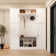 40 Pairs Of Shoes Storage Cabinet With Hooks& Bench