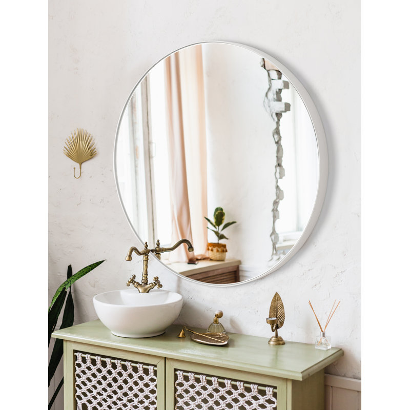 Miroir de salle de bain Birkbeck, H 24 po x l 24 po x P 2 po