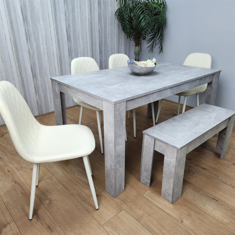 Marnika 6 - Person Dining Set, Cream