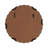 Perlina Round Metal Wavy Wall Mirror