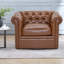 Fauteuil club pivotant Chesterfield