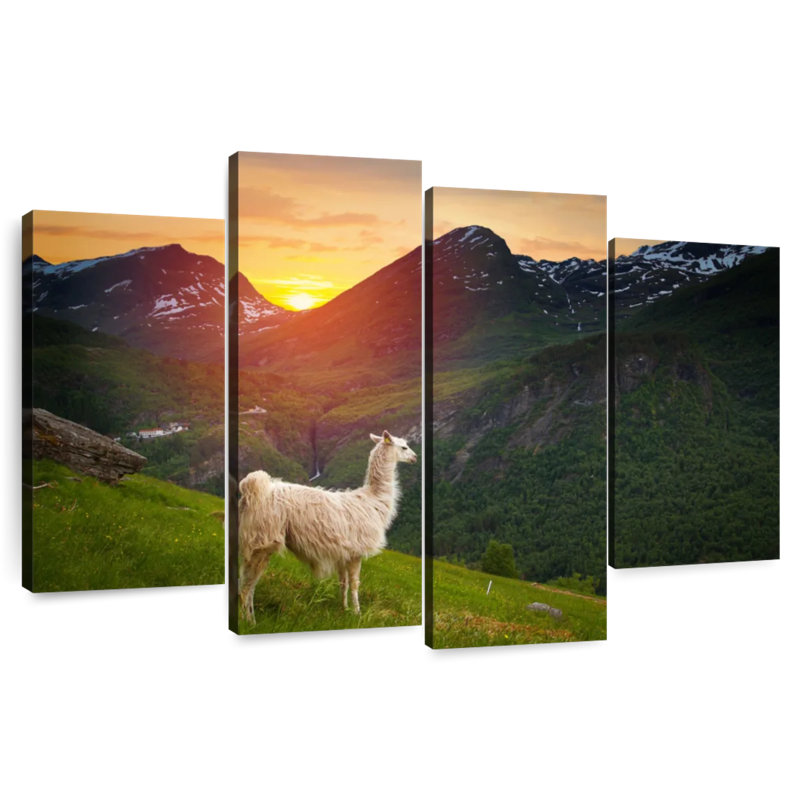 Mountain Llama, 22" H x 36" W