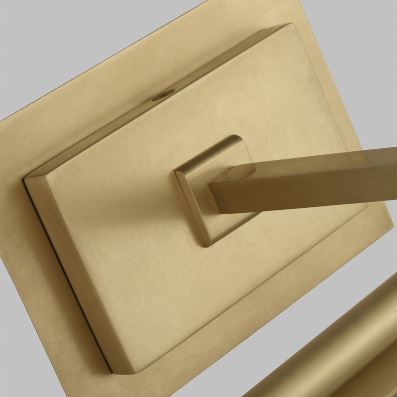 Kal Dimmable LED Wall Mounted Picture Light, Natural Brass