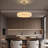 31.5" Round Alabaster Kitchen Island  Gold Chandeliers(Bulbs Included)-1840111972-1840111995