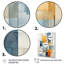 Collage géométrique beige et bleu - reproduction sur toile-1200594565-1200594578