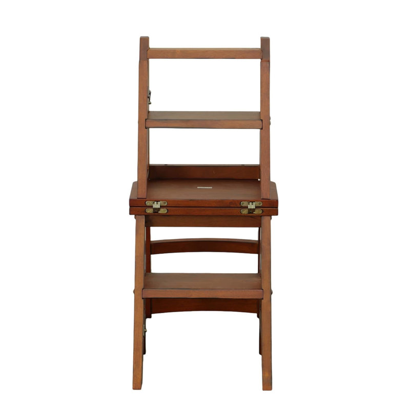  Chaise d'appoint en bois de châtaignier massif, Gray
