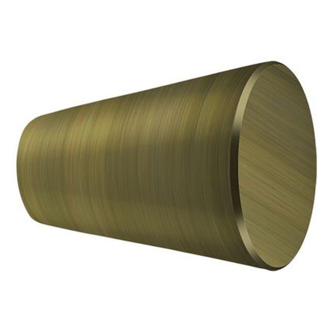 Conical Knob, Antique Brass, 0.75"