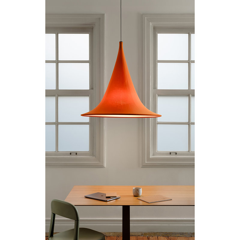 Cabana Pendant, Orange, 31.5" H x 35.4" W x 35.4" D