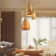 Chaffin 3-Light Natural Rattan Teardrop Cluster Ceiling Pendant Light in Brass Modern Boho Hanging Chandelier