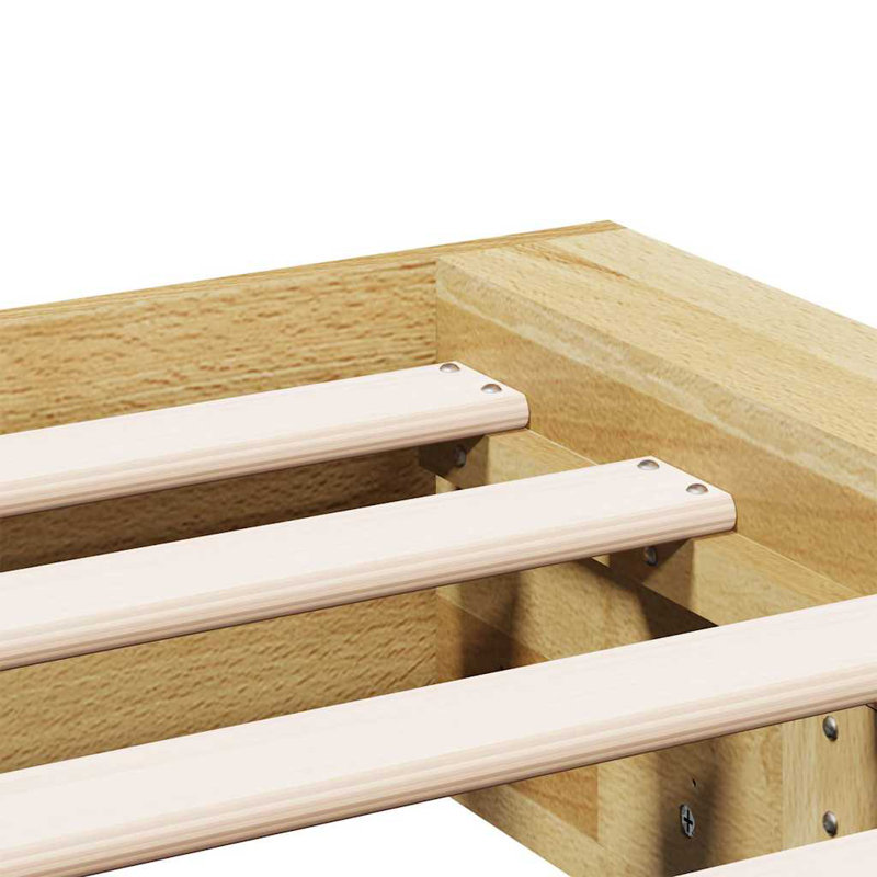Solid Wood Bed, European Single (90 x 200 cm)