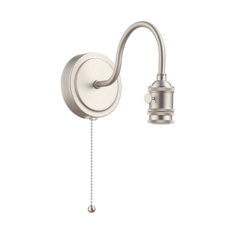 Wall Light, Antique Chrome