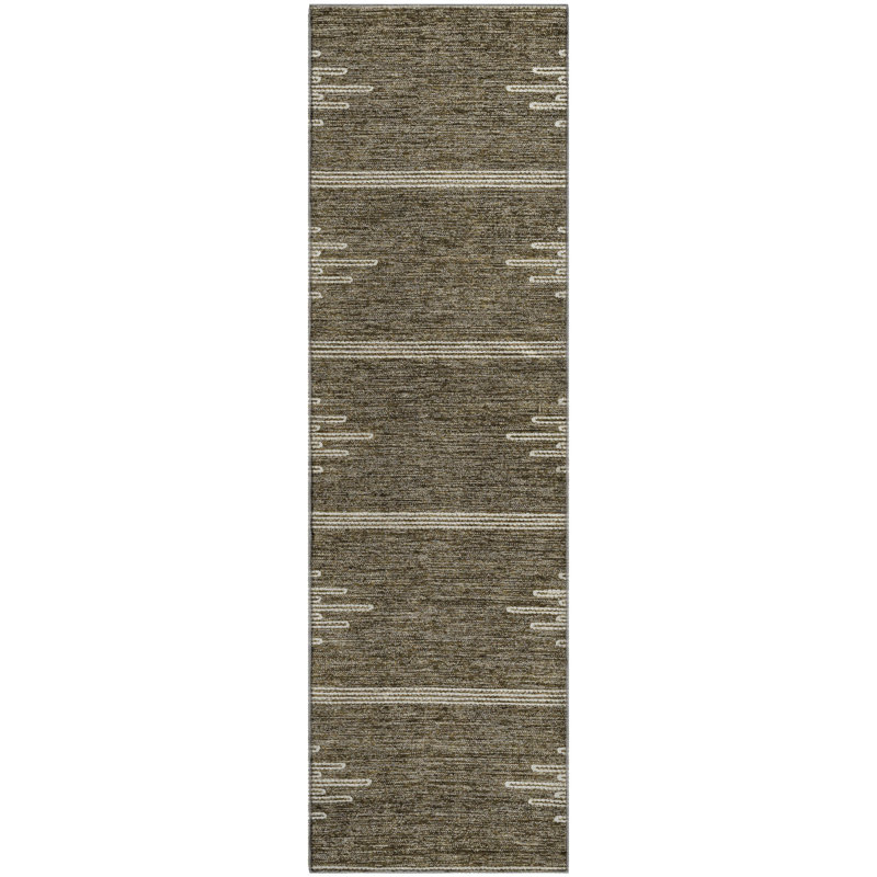 Premium Machine Washable Cerrito Coffee Rug, Runner 2'3" x 7'6"
