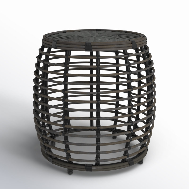 Caliope 22'' Resin Wicker Outdoor Side Table