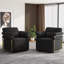 Fauteuil demi-tonneau rembourré et pivotant-41376919