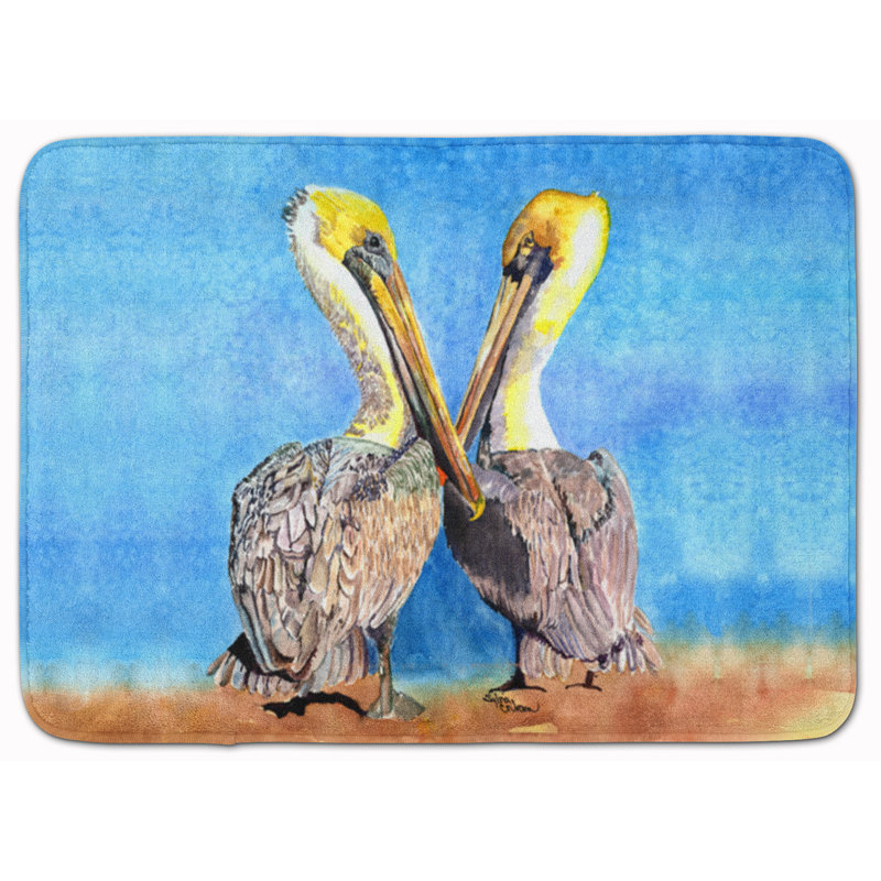 Tapis pour salle de bain en mousse à mémoire de forme pelican