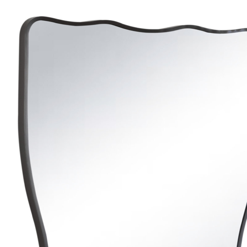 Piero Novelty Steel Wall Mirror, Steel