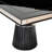 Carmela Double Pedestal Dining Table - Glossy Charcoal
