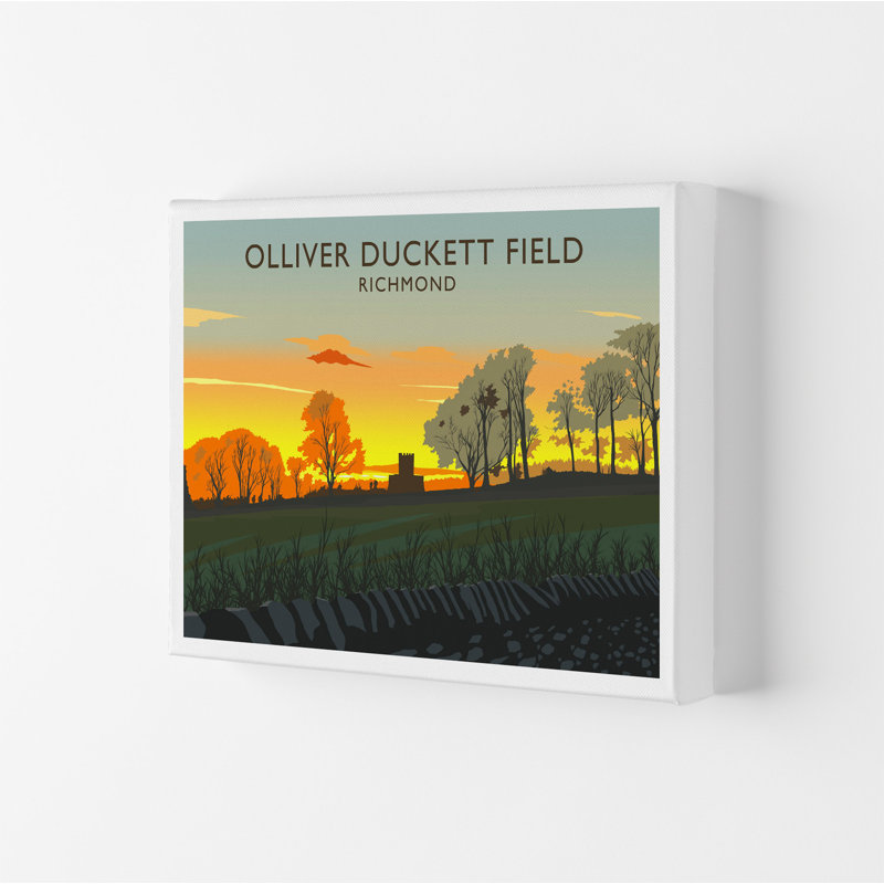 Olliver Duckett Field 1 Piece Wall Art, 21cm H x 29.7cm W x 4cm D, Wrapped Canvas