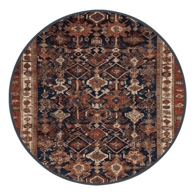 Machine Washable Persian Brown Area Rug