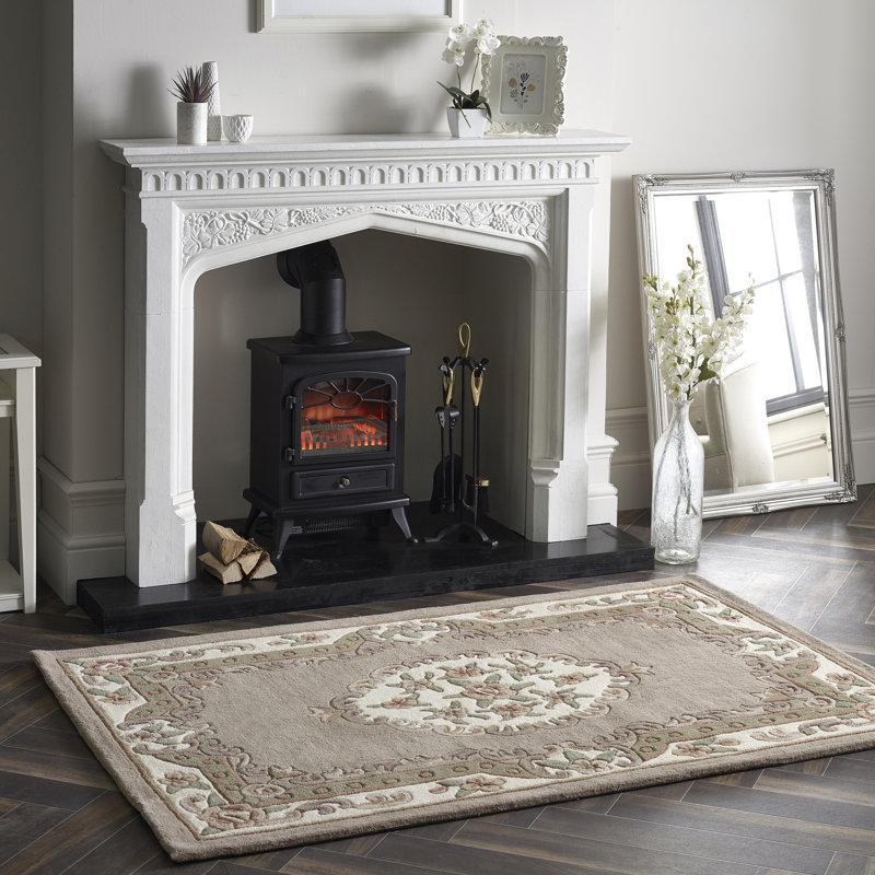 Comfort Oriental Wool Hand Woven Beige, Rectangle 150 x 240cm
