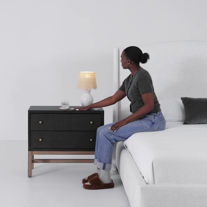 Birch Lane™ Hakana 2 - Drawer Raffia Nightstand & Reviews | Birch Lane