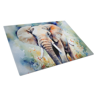 Elephant Glass Cutting Board Large