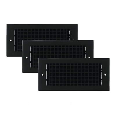 PACK of 3 Mosaic Air Supply Vent 4"x10" Duct Opening (Overall 5-1/2"x 11-3/4")