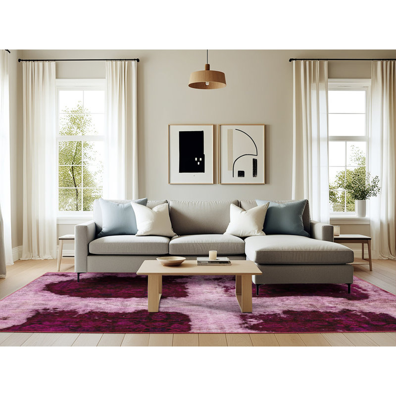Tapis abstrait moderne 2023, Rectangle 6 pi x 9 pi