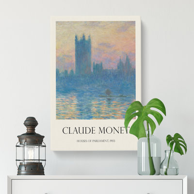 Houses of Parliament in London Vol.1 by Claude Monet - Wrapped Canvas