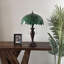 Lampe de table Simiffon Tiffany vitrail vert feuilles vertes ampoules DEL incluses l 16 po x P 16 po x H 24 po