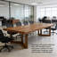 Table de conférence moderne en bois massif | Négociation et bureau-848126441
