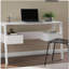 Bureau d'écriture moderne avec rangement Clyden Midcentury - blanc