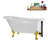58" Streamlin Clawfoot Tub,Tray,Drain, Clawfeet-101628924-102219862