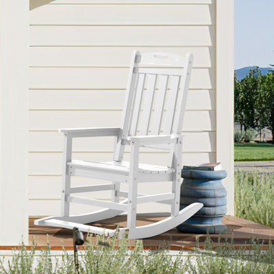 Chaises berçantes d'extérieur en PEHD pour patio
