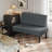 39" Corduroy 2-Seat Armless Loveseat, Upholstered Bench with USB Ports, Dark Gray-108074687